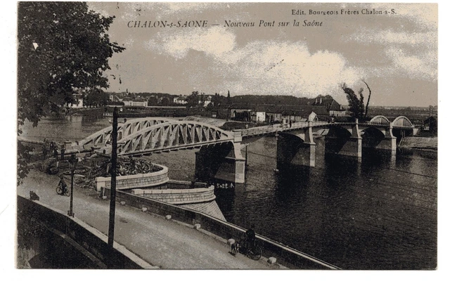 CHALON SUR SAONE - Saône & Loire - CPA 71 - Quais de Saone - le nouveau pont