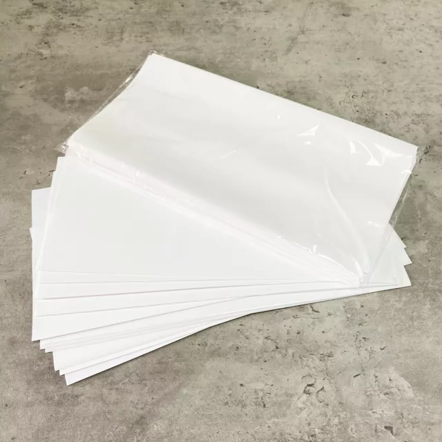 OLONTRIC 50Pcs 5x10 Inch White Sublimation Shrink Wrap Sleeve, Shrink Wrap Film