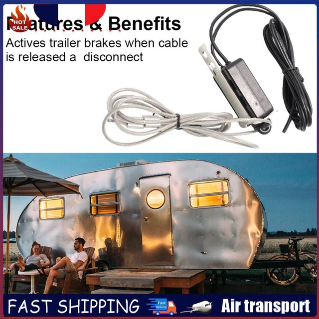 EMERGENCY BREAKAWAY SWITCH 4FT Trailer Breakaway Switch Metal for