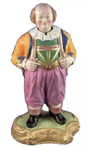 Ancien 19tC Minton Porcelaine Facile Johnny Nodder Figurine Anglais Angleterre