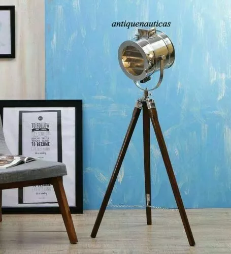 Marine Search Light Floor Lamp Nautical Spot Studio Tripod Floor Lamp Best