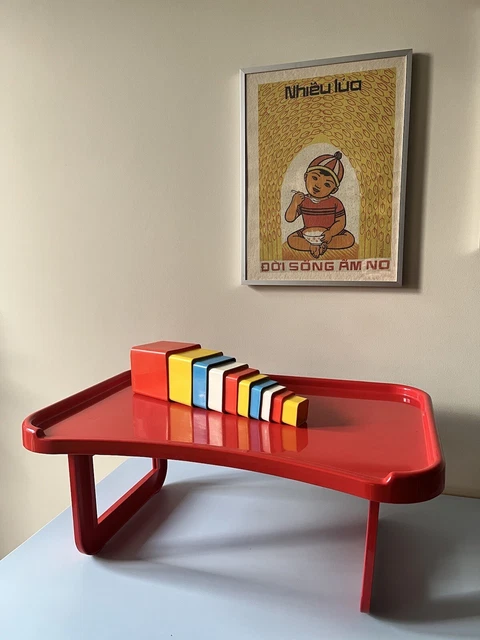 KARTELL OLAF VON BOHR 1/8800 Tavolo Letto Bed Tray Vintage 70s Made in Italy