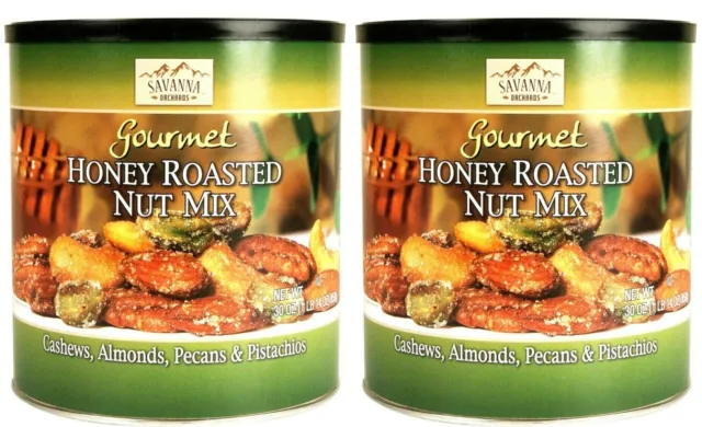 2-pack Savanna Orchards Honey Roasted Nut & Pistachios 30 oz each