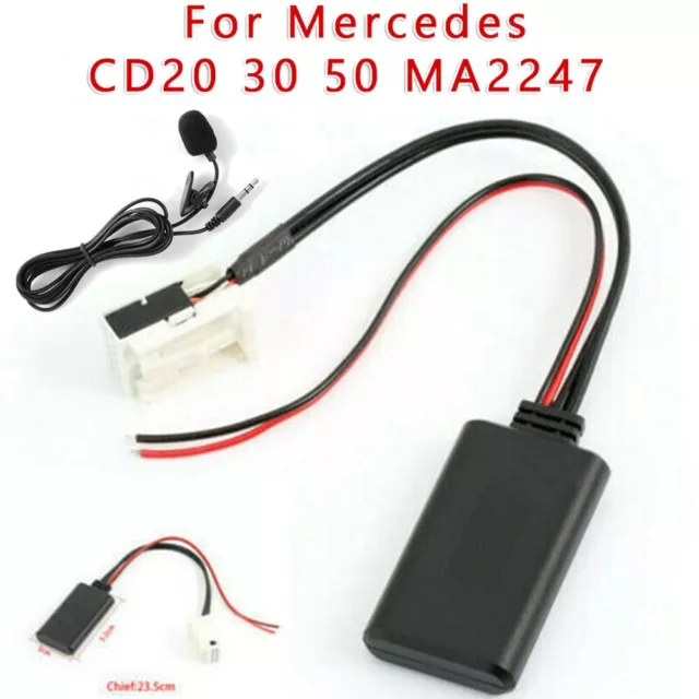 Câble auxiliaire adaptateur audio facile à installer pour Mercedes W245 W203 W