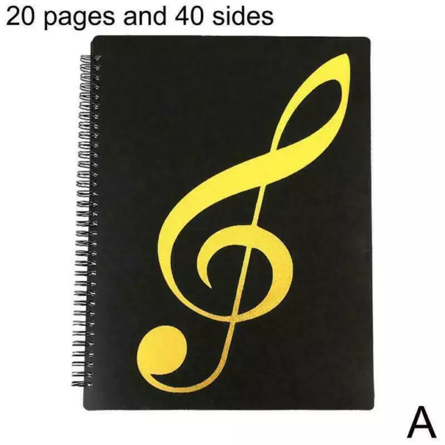 40/60 Pages Music Score Coil Binder Practice Piano R5 Paper Storage Hot Q9W0