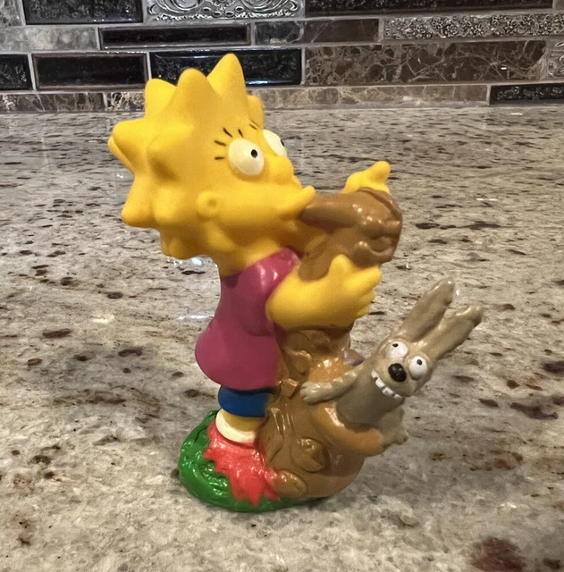VINTAGE SIMPSONS LISA Simpson Playing Sax Vinyl Toy Figure 1986 2½ inch