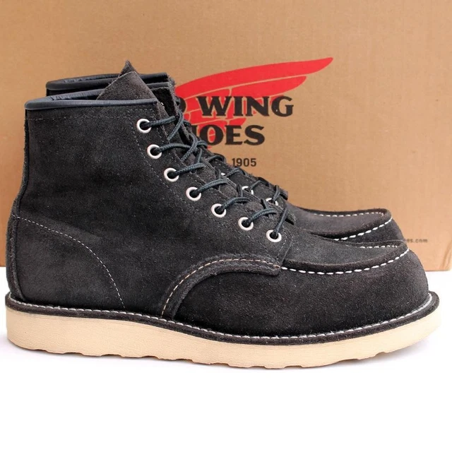 RED WING BOOTS 8874 Irish Setter Moc Toe US:6E Leather Black 041479d £ ...