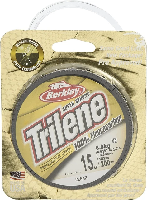 Berkley Trilene® 100% Fluorocarbon, Clear, 12lb | 200-Yard/12-Pound, Clear