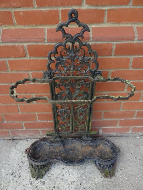 Vintage Coalbrookedale Cast Iron Umbrella / Stick Stand Unrestored Collect Only