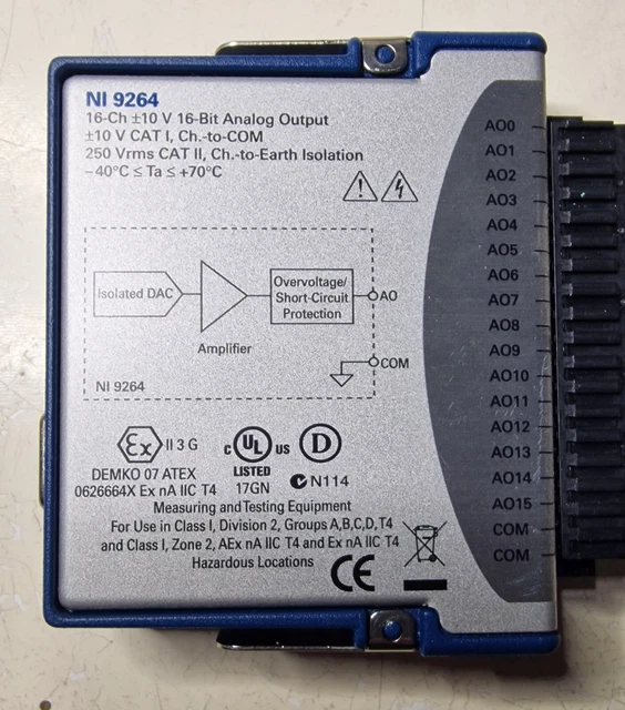 National Instruments NI 9264 Modulo uscita analogico