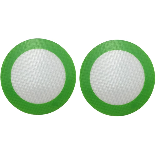 2 pz tappetino da forno in silicone resistente al calore rotondo tappetino per barbecue antiaderente cottura
