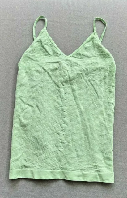 Anthropologie Eloise Light Green Stretch Textured Tank Top M/L