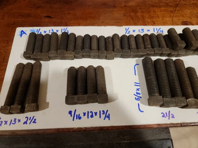 Vintage Square Head Set Screw Variety Lot Perfect For Your Restoration Perjects