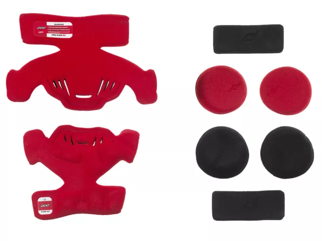 Pod Mx K300 Motocross Bike Replacement Kit Pack Knee Brace Red Padding Set Left