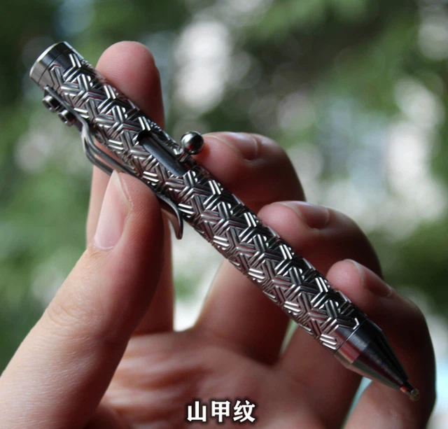 New Portable Titanium Alloy Ball Point Pen Ballpoint Pocket Gel Pen Ballpoint