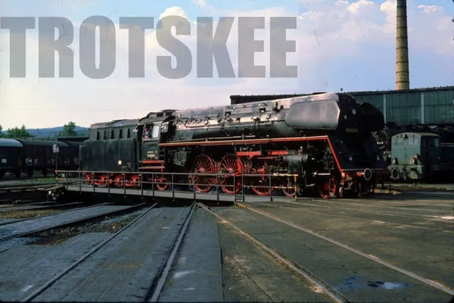 35mm Slide DR East Germany Railways Steam Loco 01 0529 Saalfeld 1978 Original