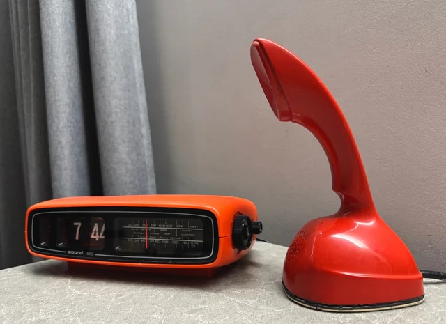 Radio Réveil Téléphone Radialva Vintage – 1985 – LED – Fonctionnel (téléphone HS)