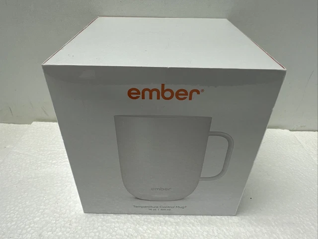 Ember Temperature Smart Mug 2 - 14 oz White - App Controlled Heated Coffee Cup