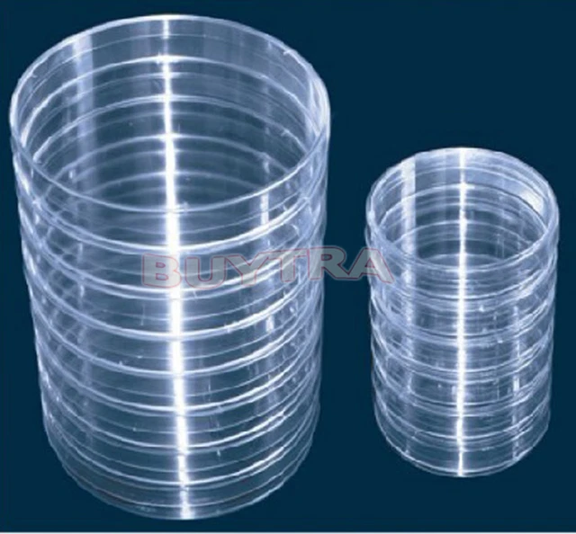 10X Sterile Plastic Petri Dishes For LB Plate Bacteria 55x15m_bj