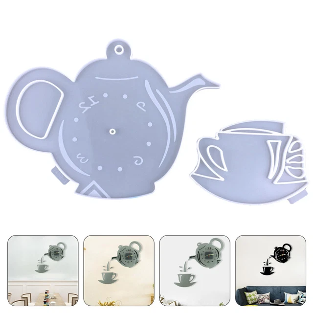Teapot Clock Mold Silica Gel Epoxy Casting Resin Silicone Molds