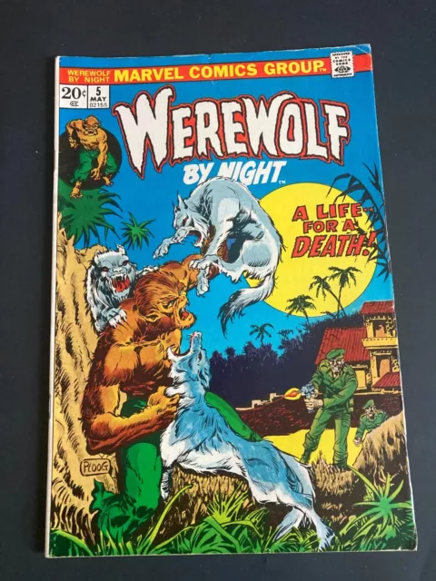 Werewolf By Night # 5 VF Condition, Original Owner