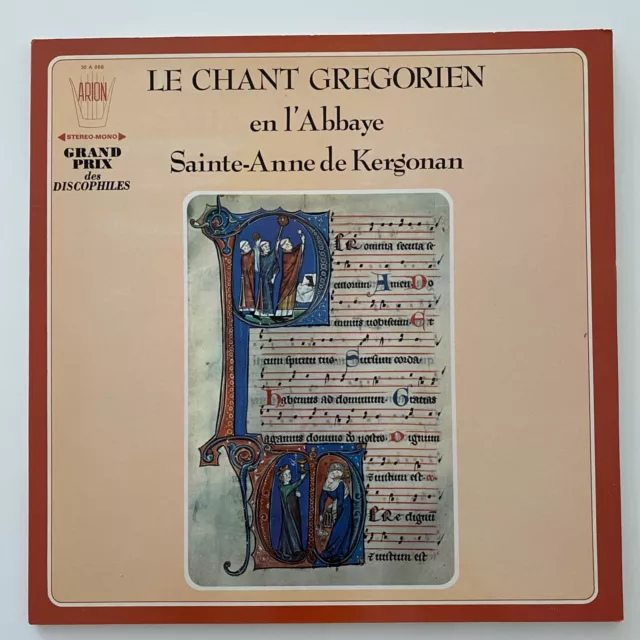 Les Moines De L'Abbaye Ste Anne De Kergonan ‎– Le Chant Grégorien - 33T LP 12''