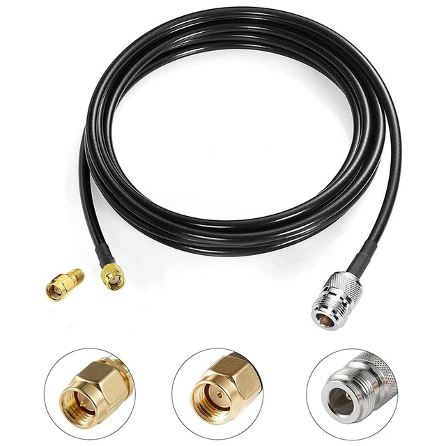 CÂBLE D'EXTENSION D'ANTENNE AMFM 180 cm voiture mâle à femelle EUR 11