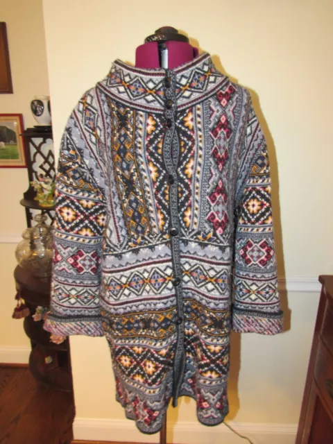 Aldomartins Oslo  Sweater  Fair Isle Wool-Blend Sweater Anthropologie Size M