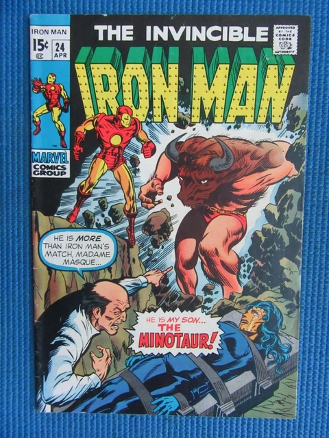 Invincible Iron Man # 24 - (Fine) -1St App Minotaur-My Son The Minotaur