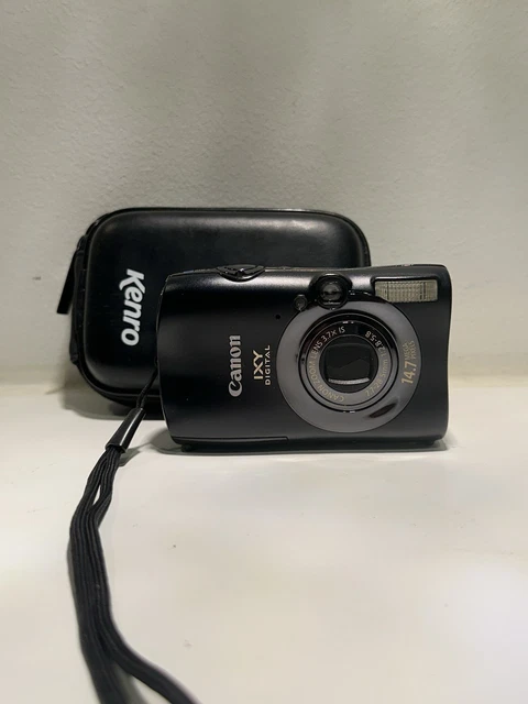 キヤノン IXY DIGITAL 3000IS Canon IXY Digital 3000IS Camera Black PC1332 3000 IS **Lens Issue