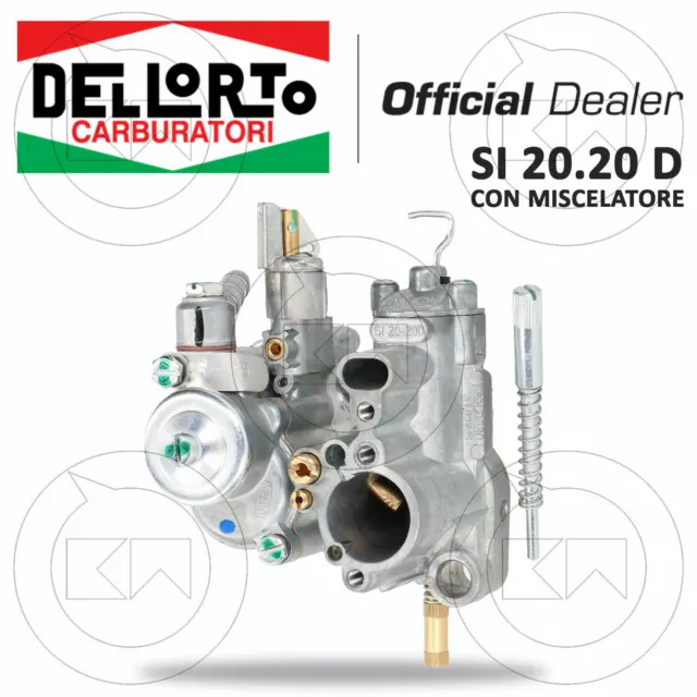 Carburatore Dell'orto Si 20.20 Con Miscelatore Piaggio Vespa Px 150