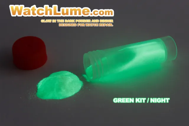 Green Glow In The Dark Paint Watch Lume™ Luminous Paste Kit Lume For Watch Hands