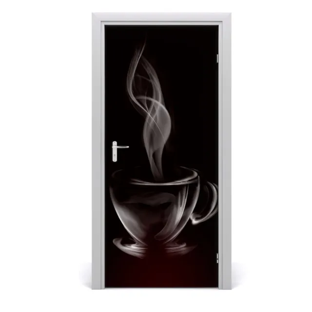 Pegatinas Para Puertas de Autoadhesivo Murales  95x205 cm café aromático