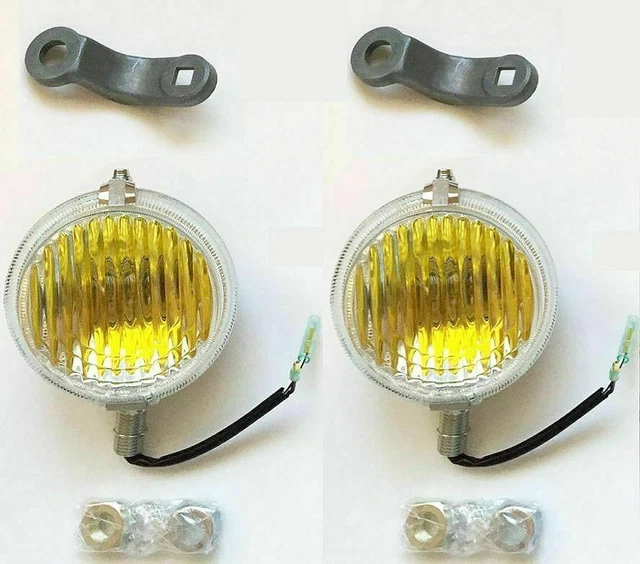 Toyota Land Cruiser Fog Lamp & Bracket LH + RH set Parts FJ40 FJ4# BJ4#  Genuine