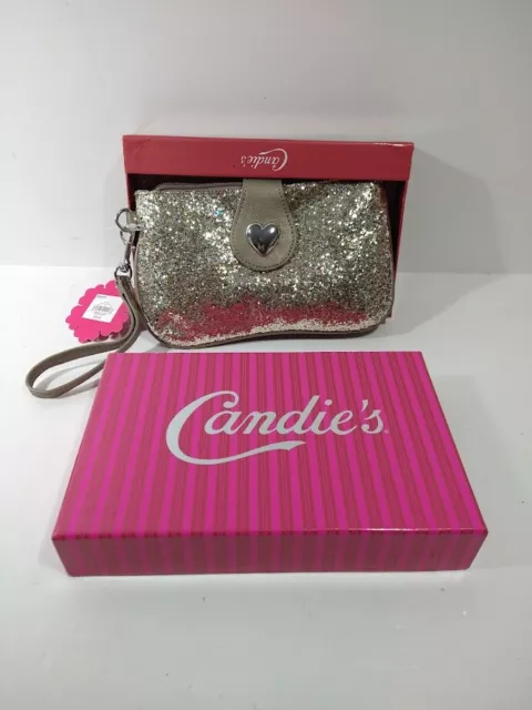 Candie's Silver Woman Wristlet NEW