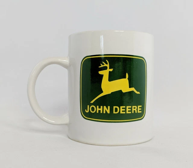 Gibson Vintage John Deere Mug Green Deer Logo Licensed Product 10 oz EUC