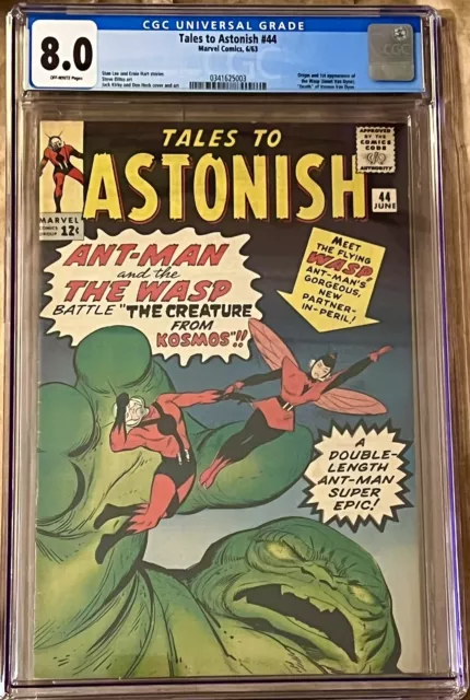 TALES TO ASTONISH 44 CGC 8.0 1st Wasp 1963 Ant -Man Marvel Comics
