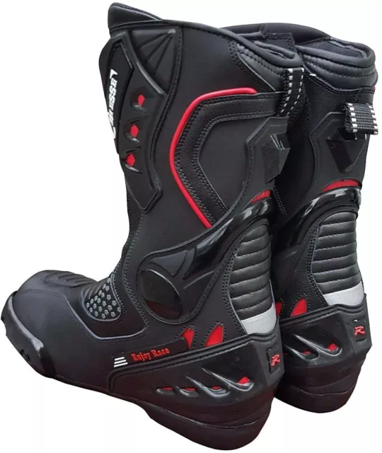 Stiefel Stiefelette Motorrad Sport Racing Leder Spur Professional