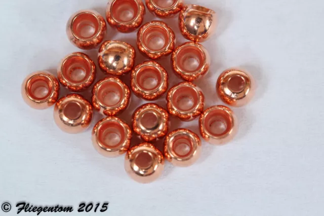 Fliegentom Brass Beads Copper, 20 pcs