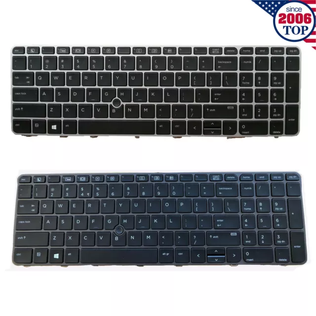 US Backlit Keyboard for HP EliteBook 850 G3 850 G4 ZBook 15u G3 15u G4