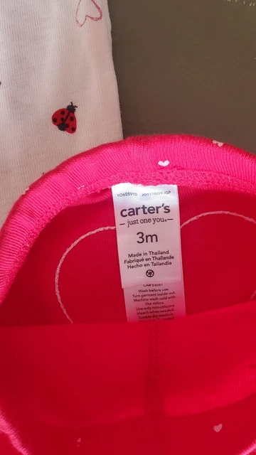 Carters Baby Girl 3 Piece Set Size 3 Months 3