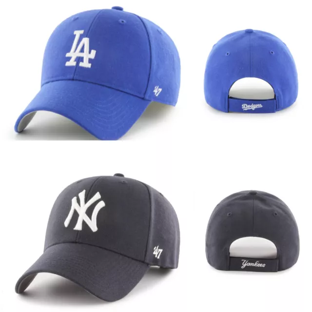 '47 Brand MLB Kids Cap Los Angeles Dodgers New York Yankees MVP Youth Baseball