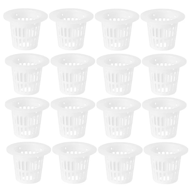 50 Vasi Rete Idroponica Per Orchidee E Coltivazione Fuori Suolo – Plastica PP, Diametro 3,5cm (Nero)