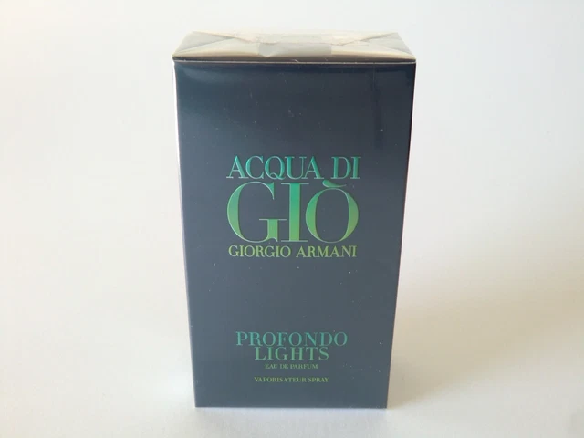 Giorgio Armani Acqua Di Gio Profondo Lights EDP Spray 75ml - 2.5 Oz NIB Sealed