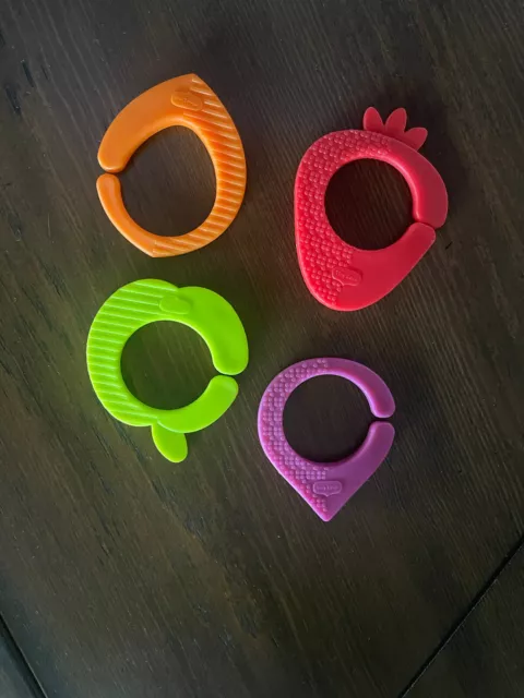 Tiny Love 4-in-1 Walker Activity Center 4 Teether Ring Toys  Replacement Parts