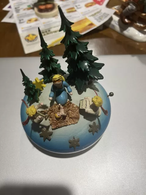 STEINBACH Music Box Thorens Movement Late 1940’s Nativity Themed For Restoration