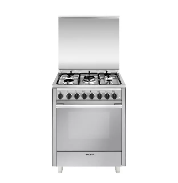 Glem Gas U765Mi6 Cucina 70X60Cm 5 Fuochi Forno Elettrico Multifunzione Classe A