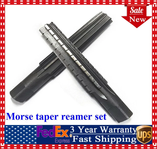 No.3 / MT3 High Quality Straight Shank Morse Taper Reamer Set Manual Reamer US