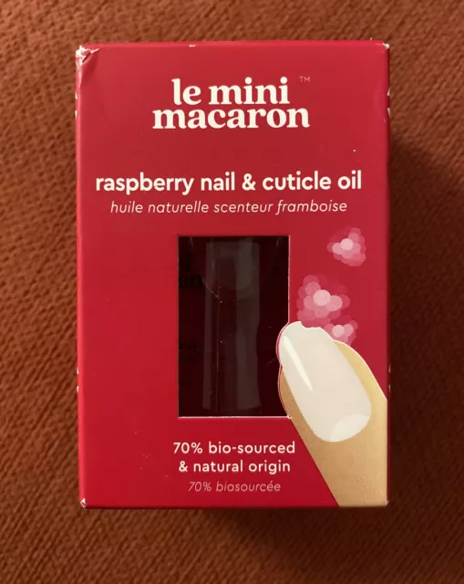 Le Mini Macaron Berry Bisous - Raspberry Nail & Cuticle Oil 10ml new