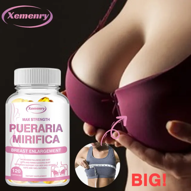 Pueraria Mirifica Capsules - Female Enhancer, Promote Breast Growth, Firming